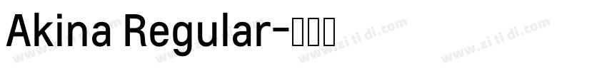Akina Regular字体转换